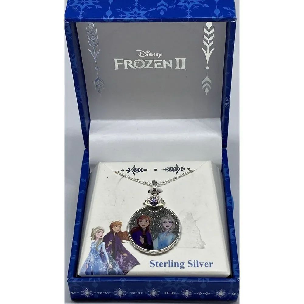 Disney Frozen II C902675SRVL-BMY Crystal Pendant Sterling Silver MSRP $150 NM182